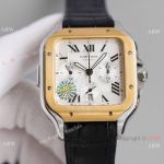 JH Swiss Grade Cartier Santos de Cartier Chronograph Two Tone Watch 2021 New!_th.jpg